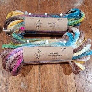 lot 2 NWT Authentic Hand-Dyed Chunky Knit Bulky Cliffside Villa 01 Yarn Bee Fall